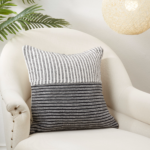 Modern Striped Decorative Throw Pillow Cushion Cover